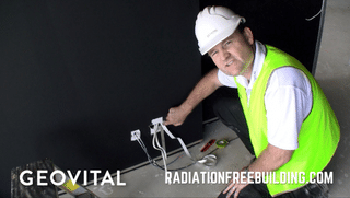 How to connect grounding tape of shielding paint to ground at a power outlet